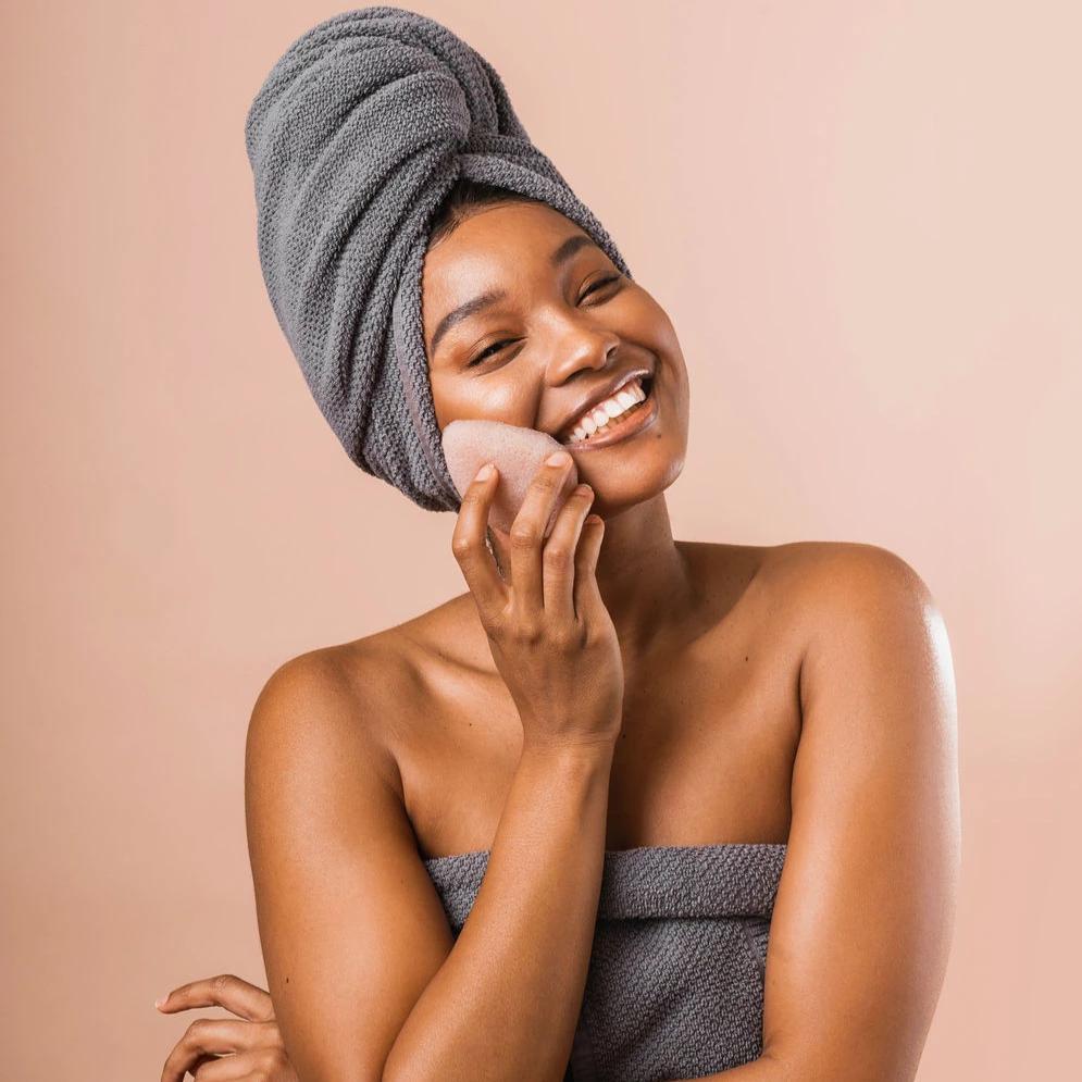 BKIND Cleansing Konjac Sponge - Soothing Rose Flower - Image 3