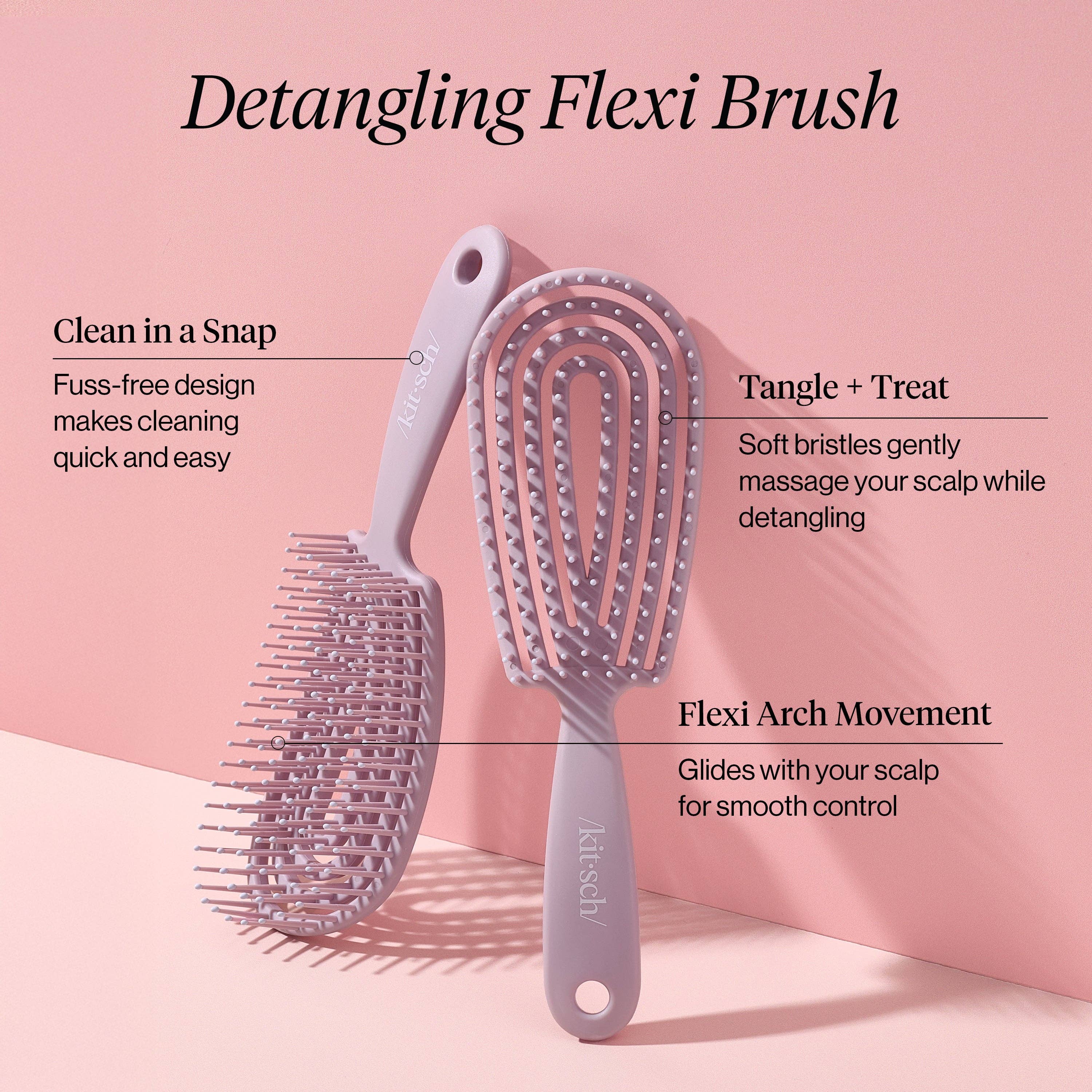 Detangling Flexi Brush - Soft Violet - Image 2