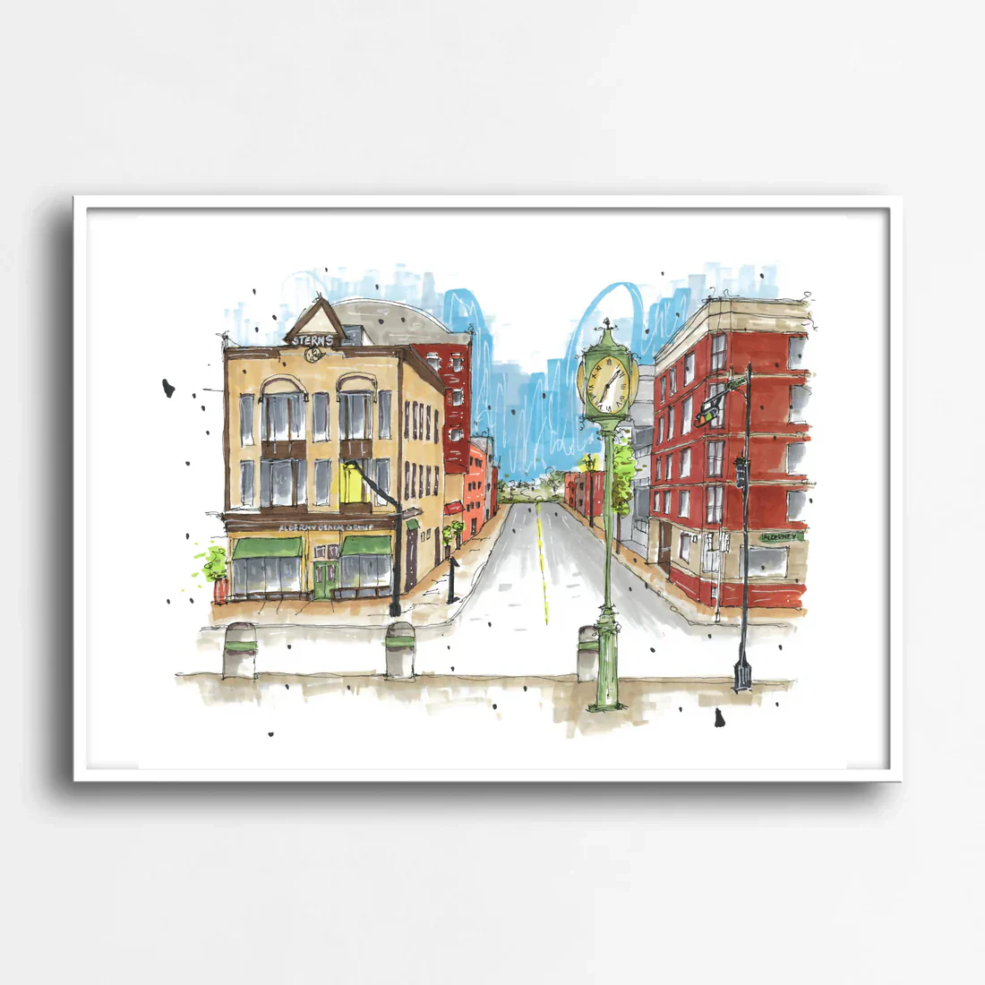 Downtown Sketcher - 8" X 10" Art Print - Image 13