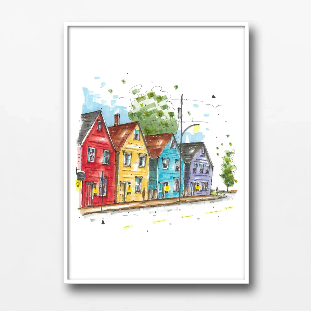 Downtown Sketcher - 8" X 10" Art Print - Image 16