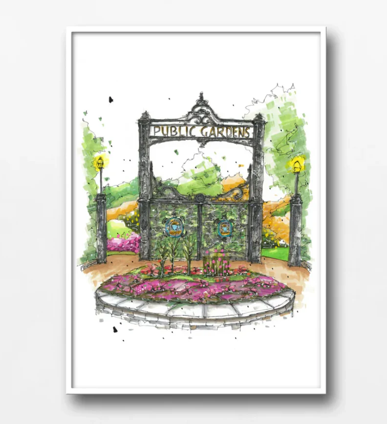 Downtown Sketcher - 8" X 10" Art Print - Image 2