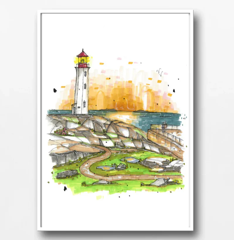 Downtown Sketcher - 8" X 10" Art Print - Image 3