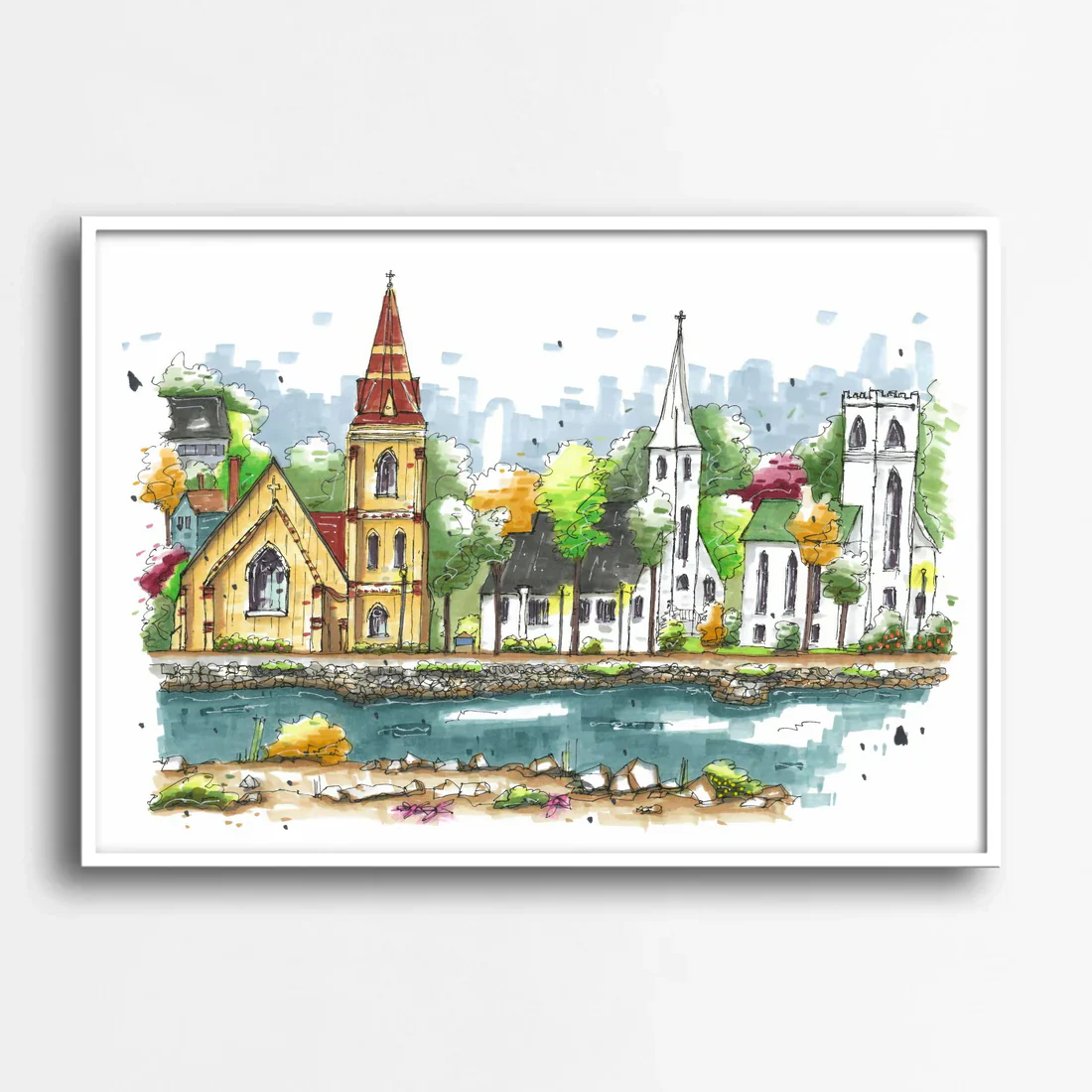 Downtown Sketcher - 8" X 10" Art Print - Image 8