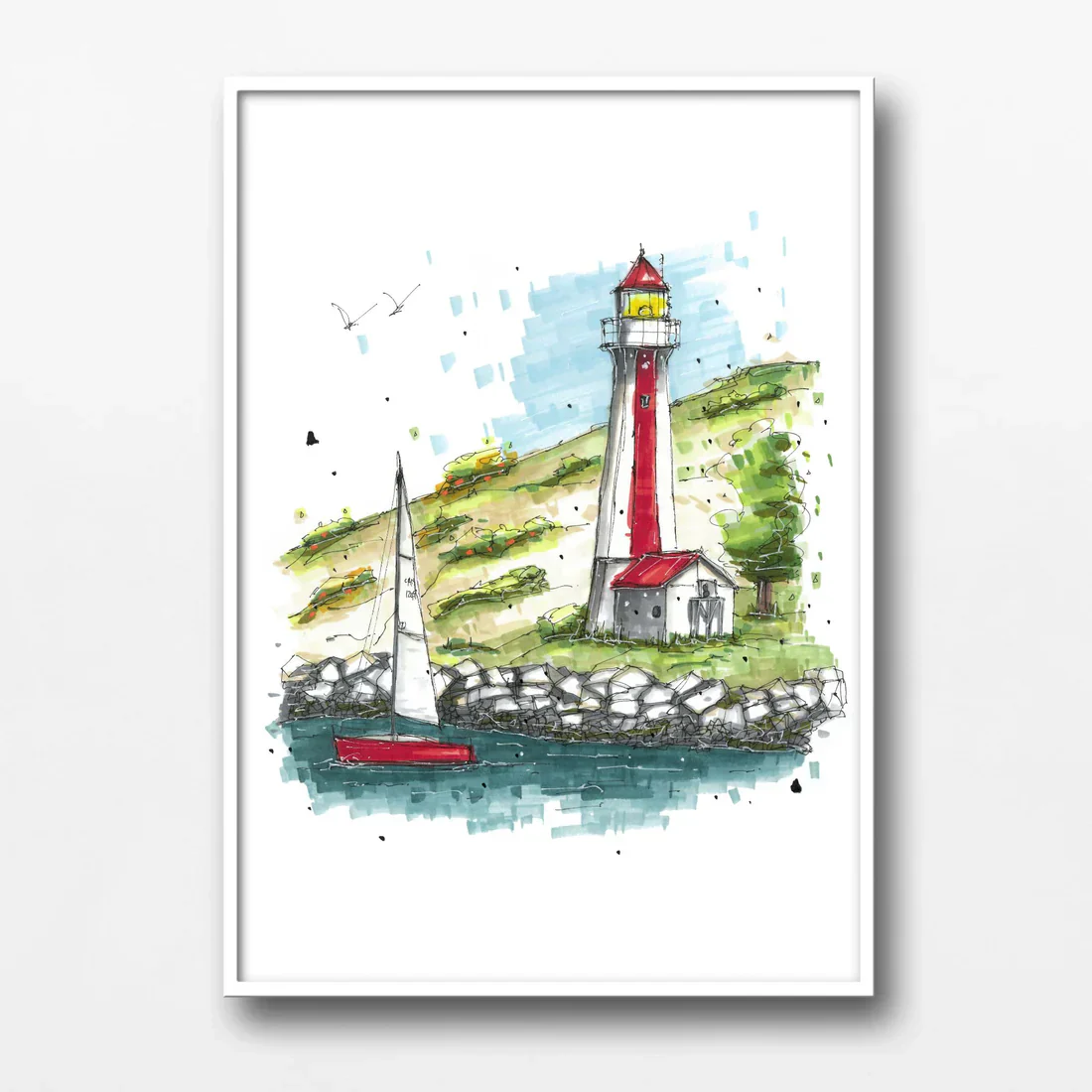 Downtown Sketcher - 8" X 10" Art Print - Image 9