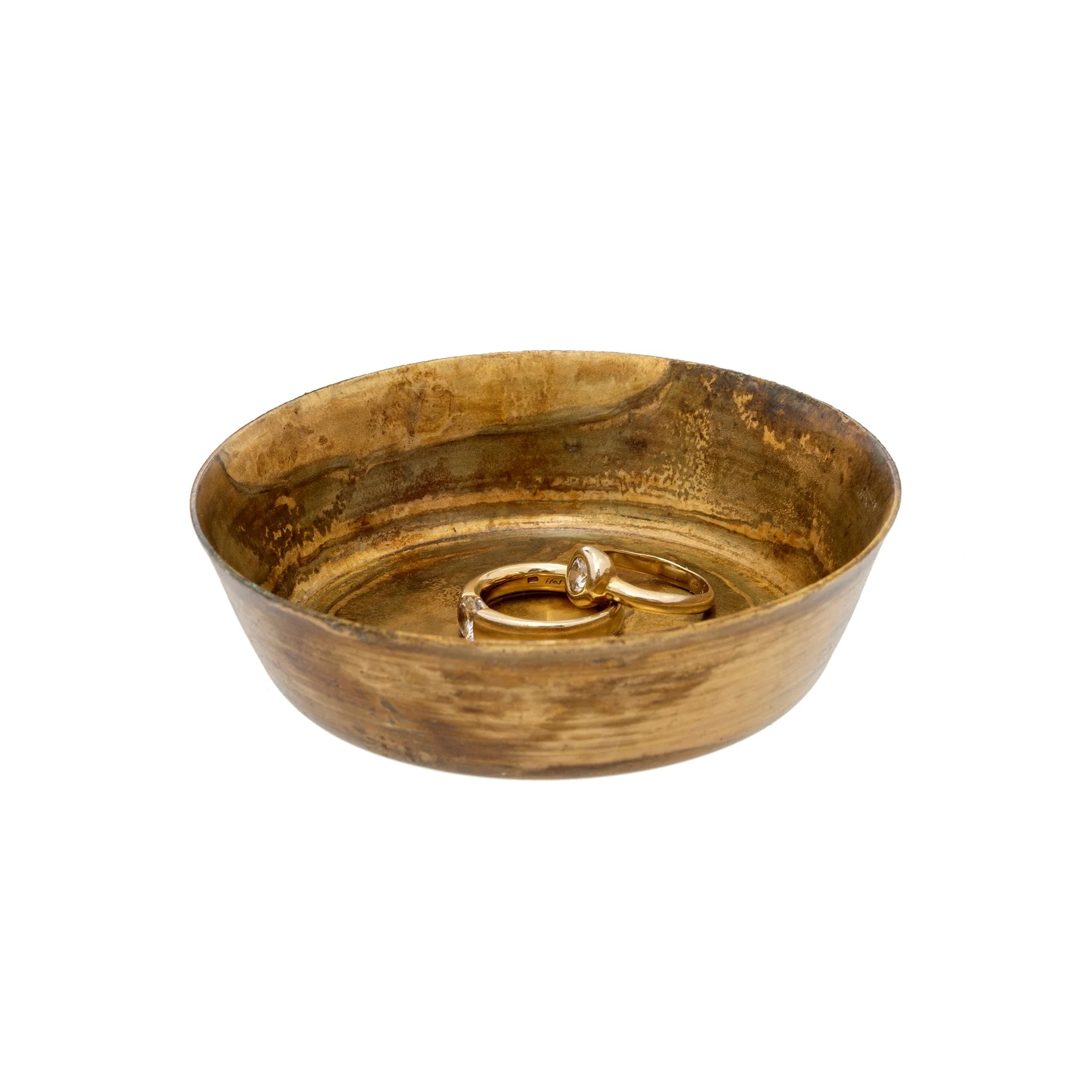 Gold Dickens Catch-All Dish