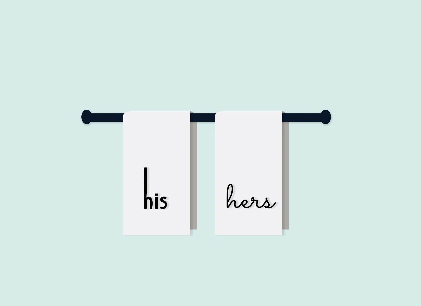 His & Hers Towels - Image 3