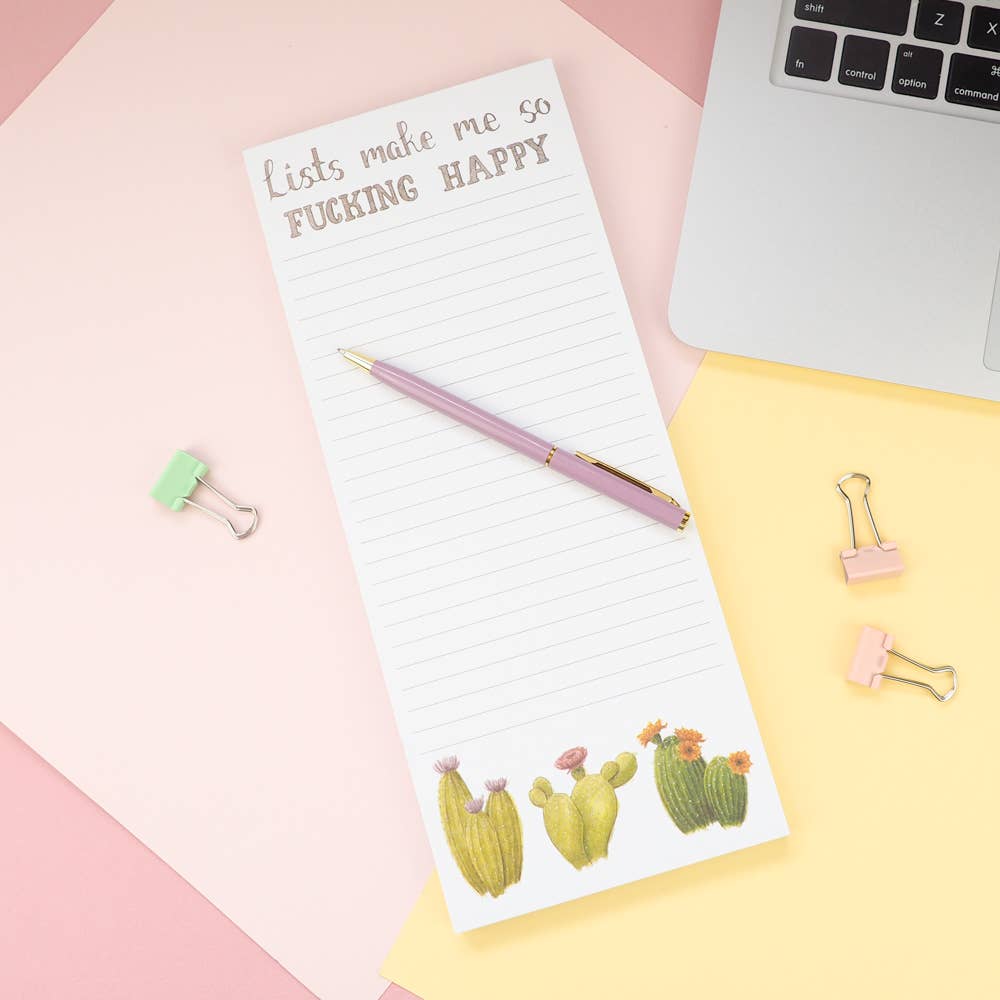 Lists Make Me So Happy Notepad