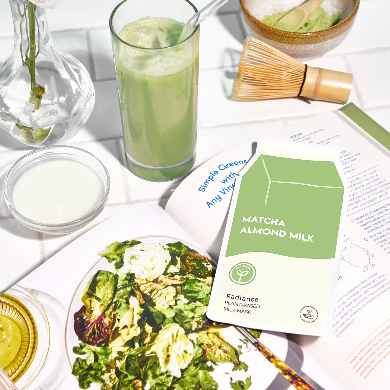 Matcha Almond Milk Sheet Mask - Image 2