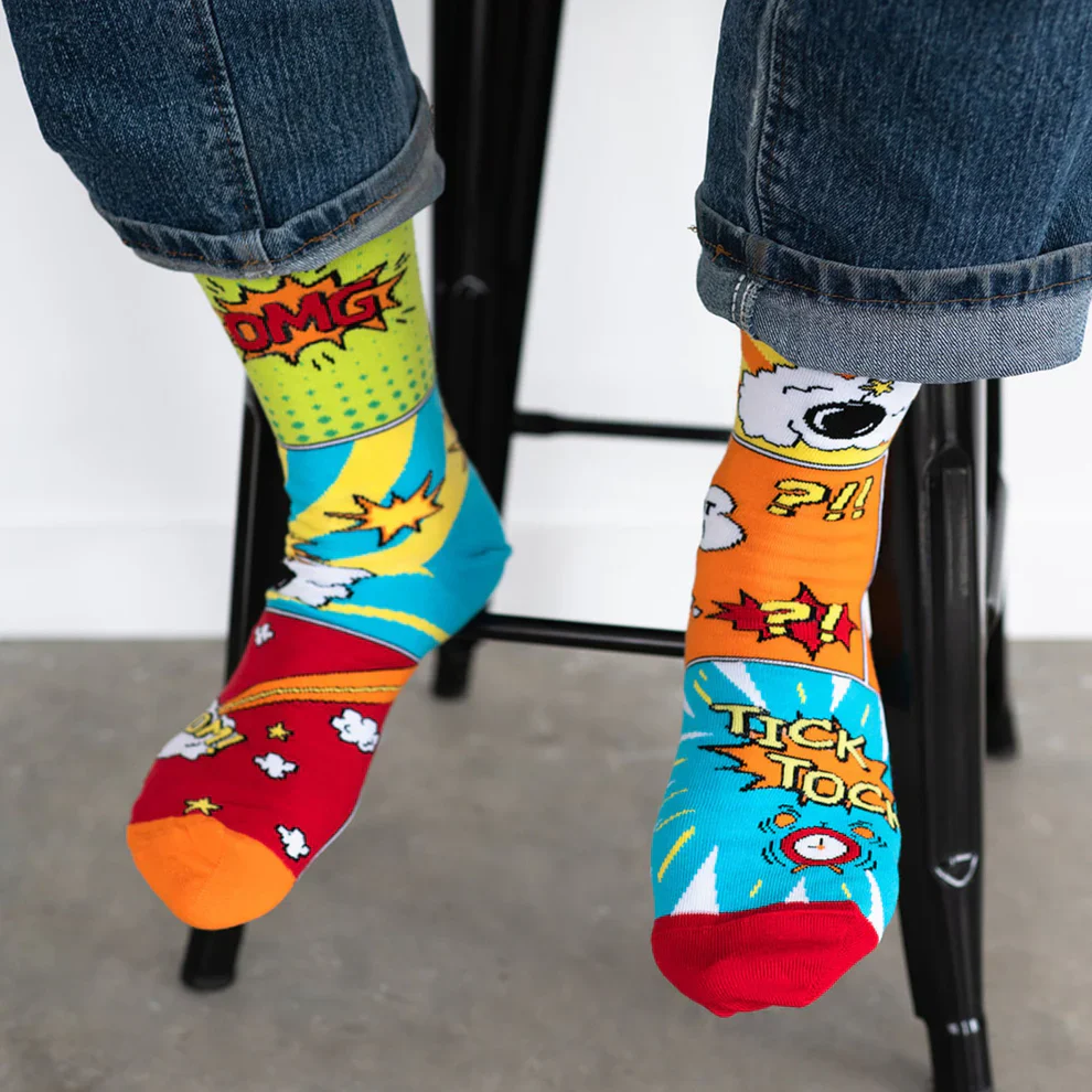 Men's Comic Book Socks - Image 2