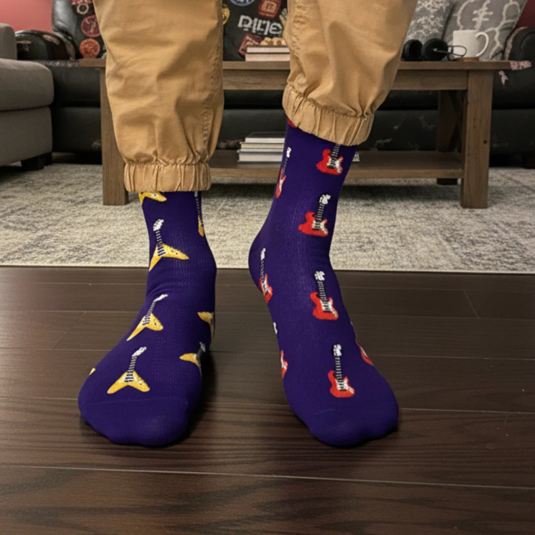 Men's Electric Guitar Socks - Image 2