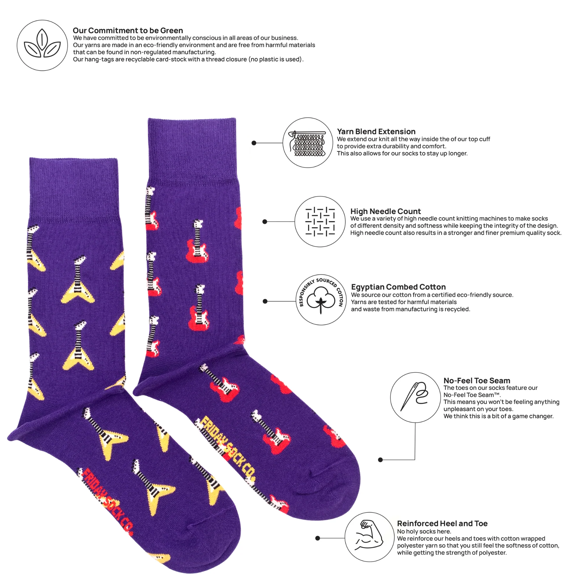 Men's Electric Guitar Socks - Image 3