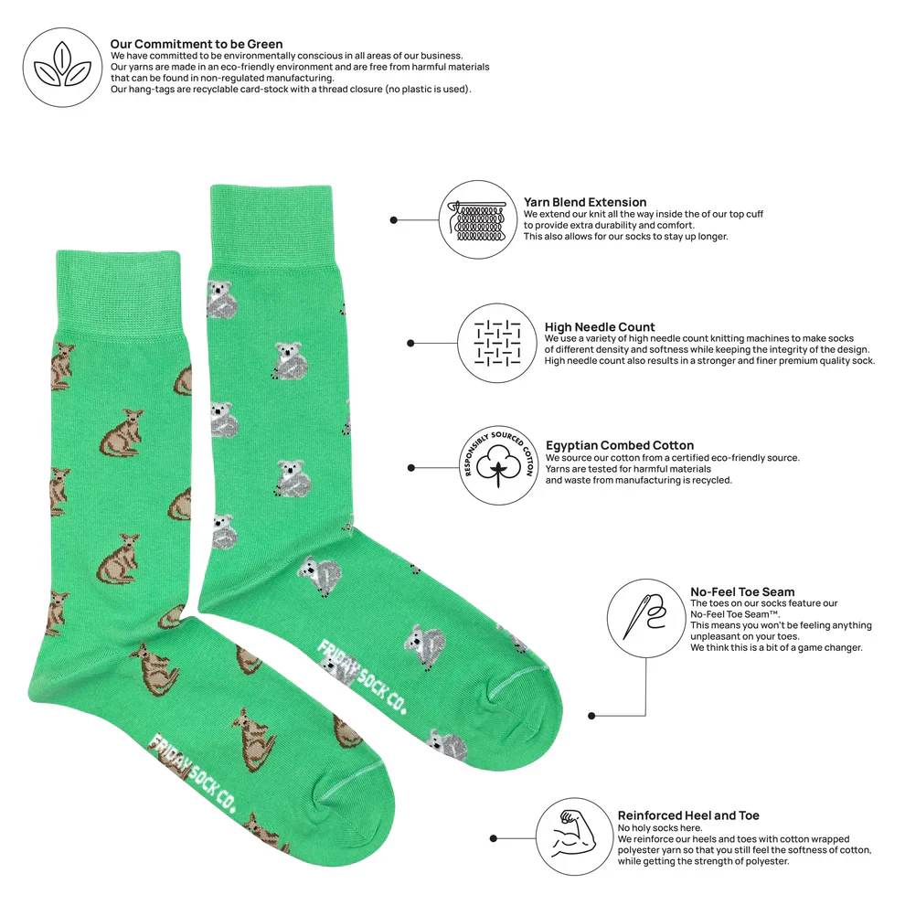 Men's Kangaroo and Koala Socks - Image 3