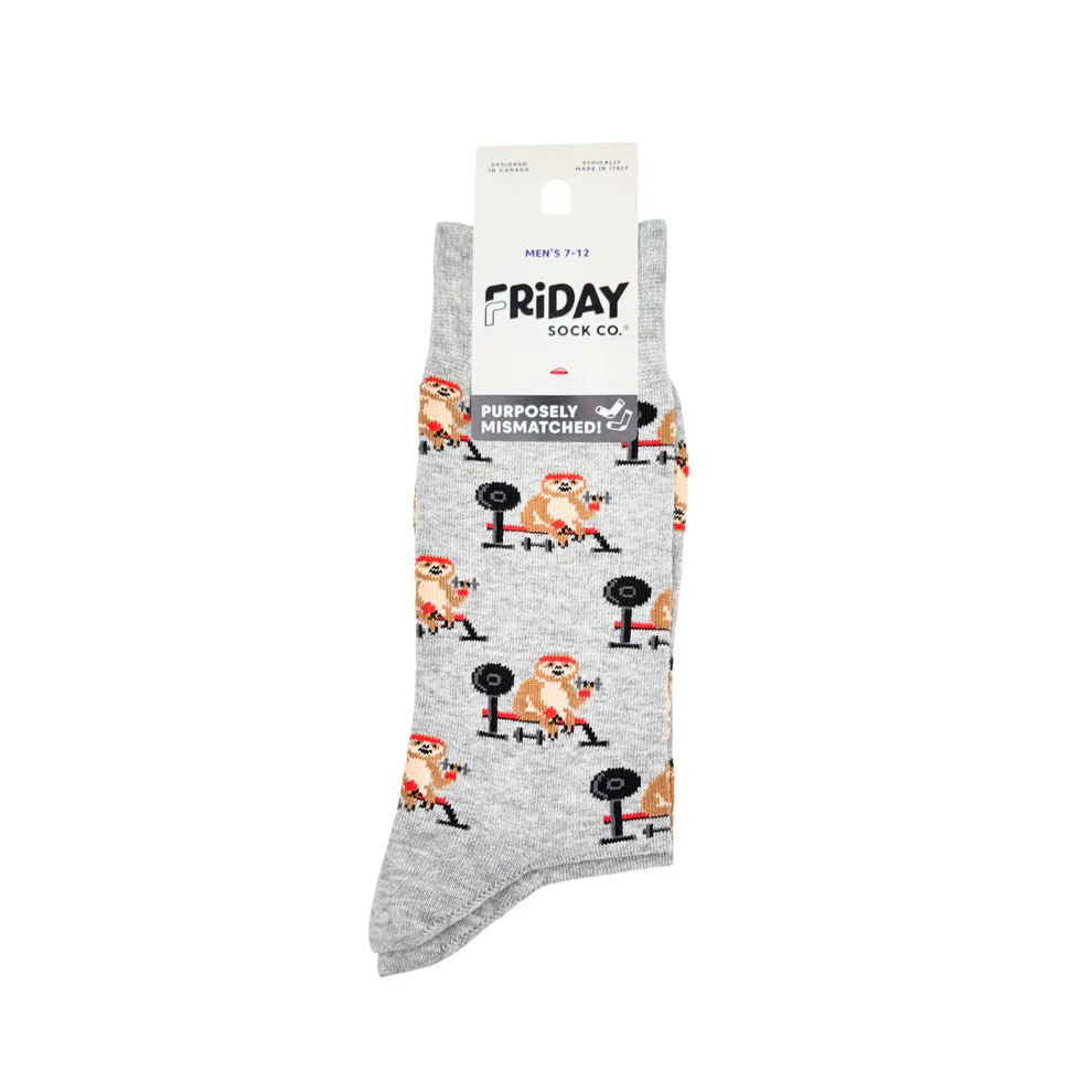 Men's Sloth Working Out Socks - Image 5