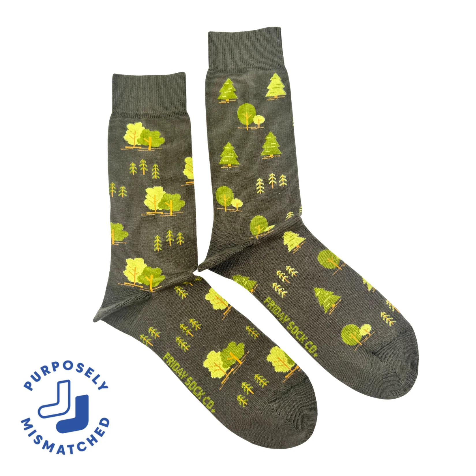 Men's Trees Mismatched Socks - This Did Good