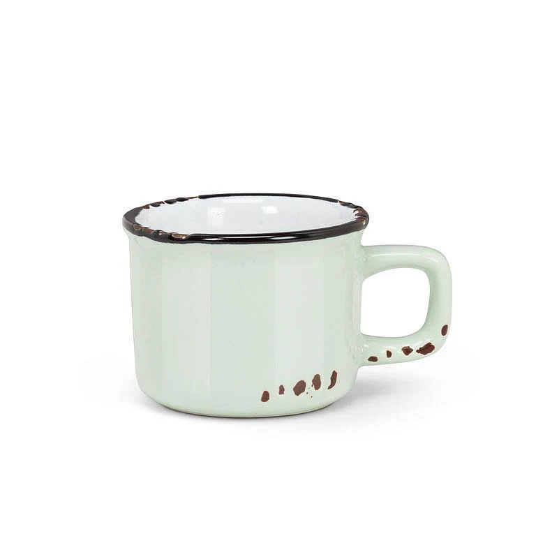Mint Enamel-Style Espresso Mug