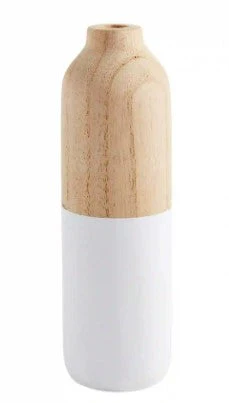 Hand-Painted Paulownia Wood Bud Vase - Image 3