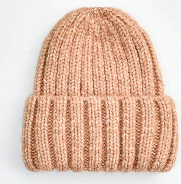 Thick Ribbed Wool Beanies (5 Colours) - Image 2