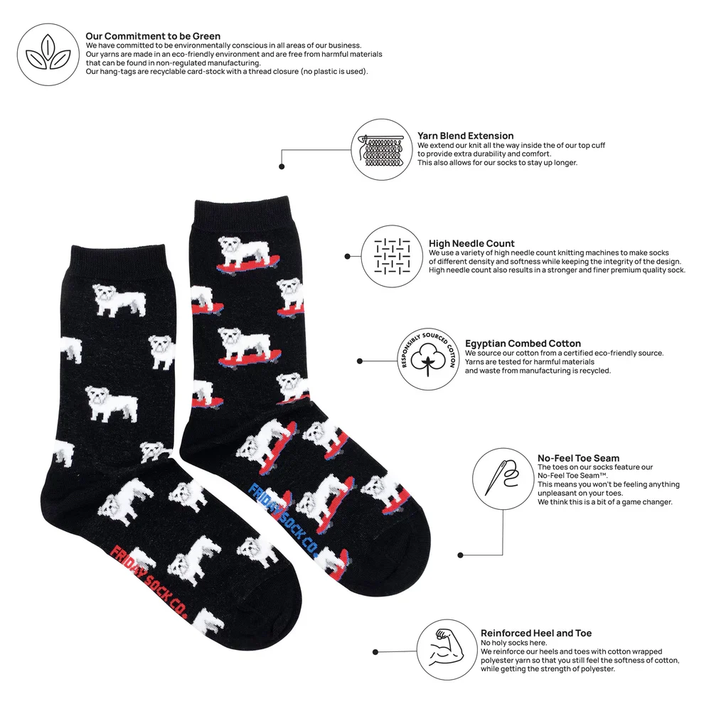 Women's Bulldog Socks - Image 3
