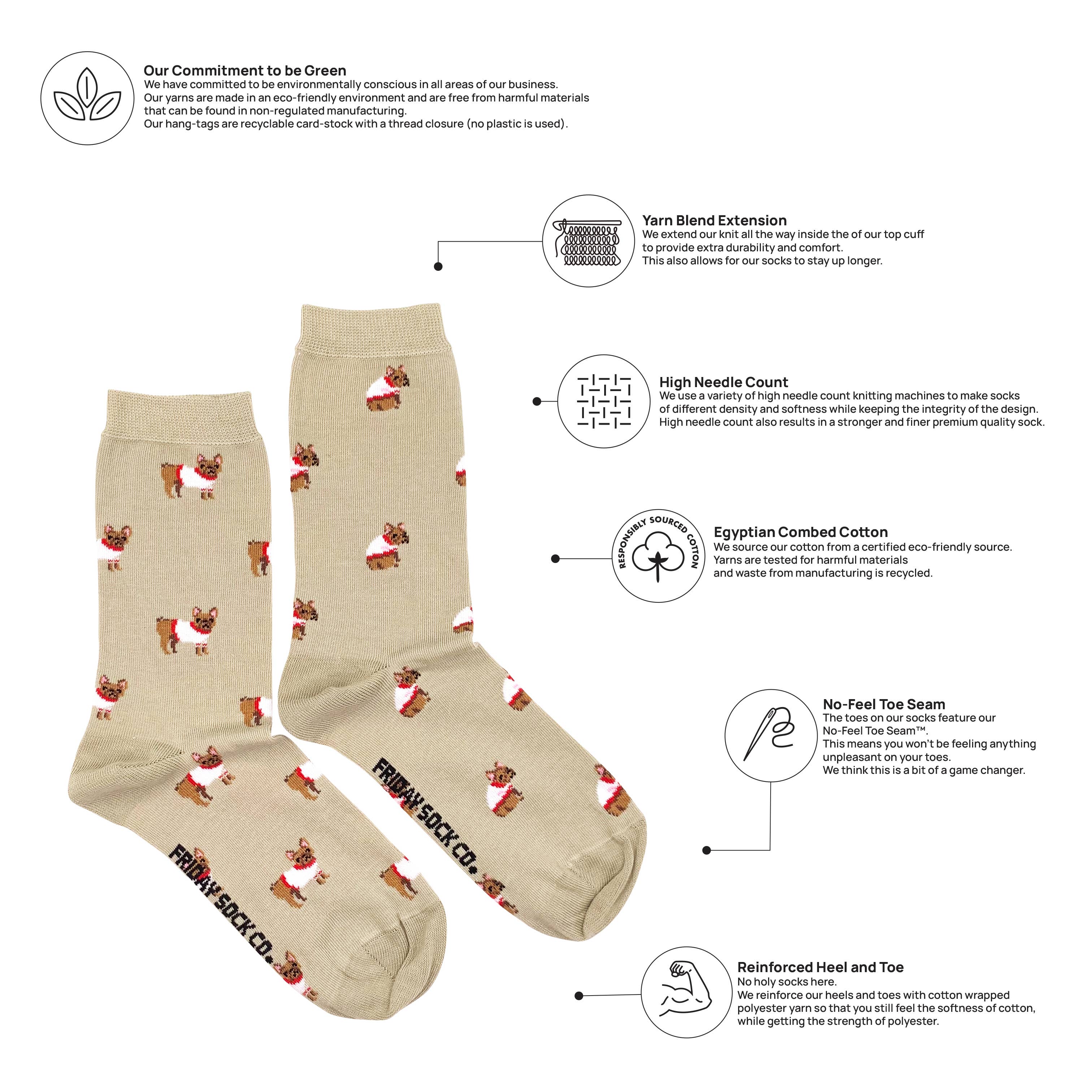 Women's French Bulldog Socks - Image 3