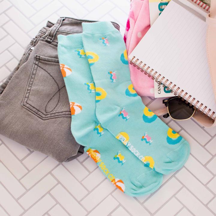 Women's Pool Party Socks (Crew) - Image 4