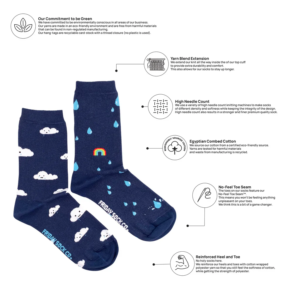 Women's Rain & Cloud Socks - Image 2