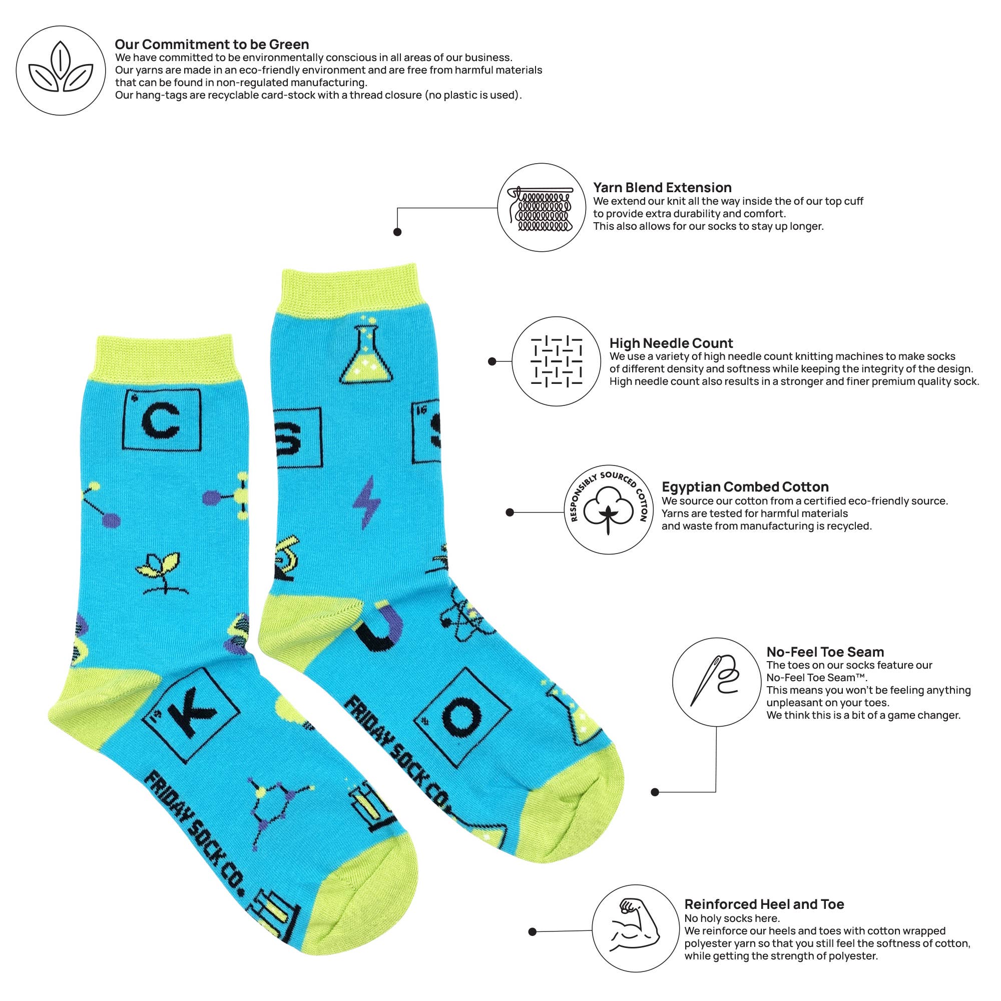 Women's Science Elements Socks - Image 2