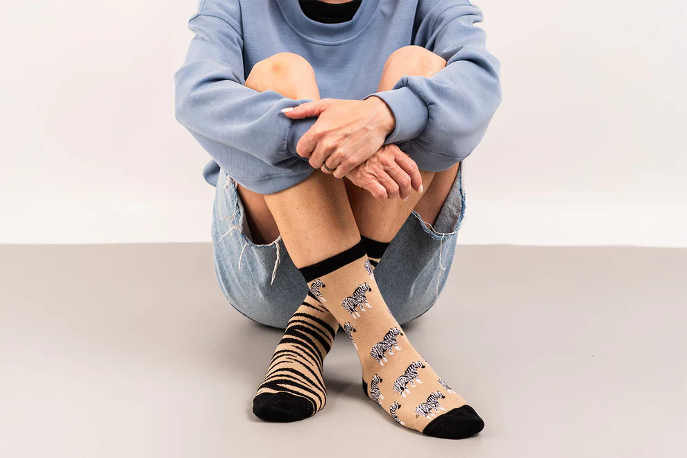 Women's Zebra Print Socks - Image 2
