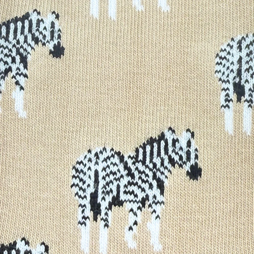 Women's Zebra Print Socks - Image 3